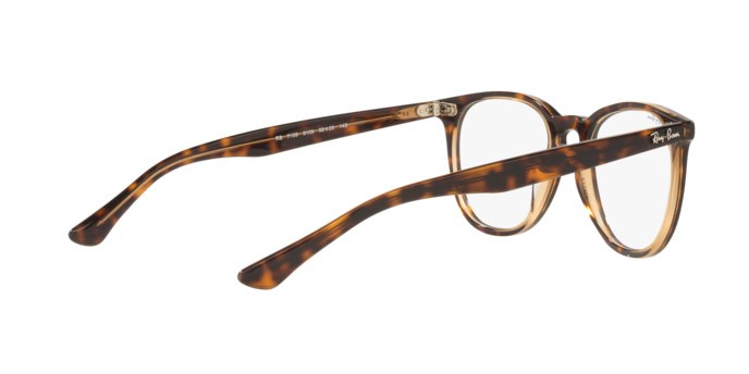 Brillen Ray-Ban RX 7159 (8109) - RB 7159 8109 farbe havana on transparent brown form pantos gläser demo lens