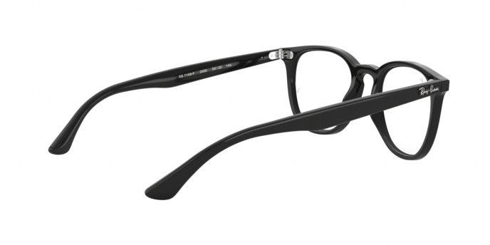 Eyeglasses Ray-Ban RX 7159F (2000) - RB 7159F 2000 color black shape square lenses demo lens