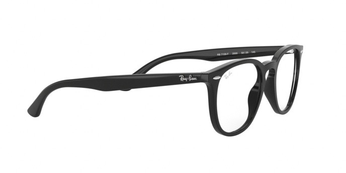 Eyeglasses Ray-Ban RX 7159F (2000) - RB 7159F 2000 color black shape square lenses demo lens