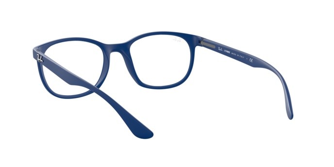 Occhiali da vista Ray-Ban RX 7183 (5207) - RB 7183 5207 colore sand blue forma quadrato lenti demo lens