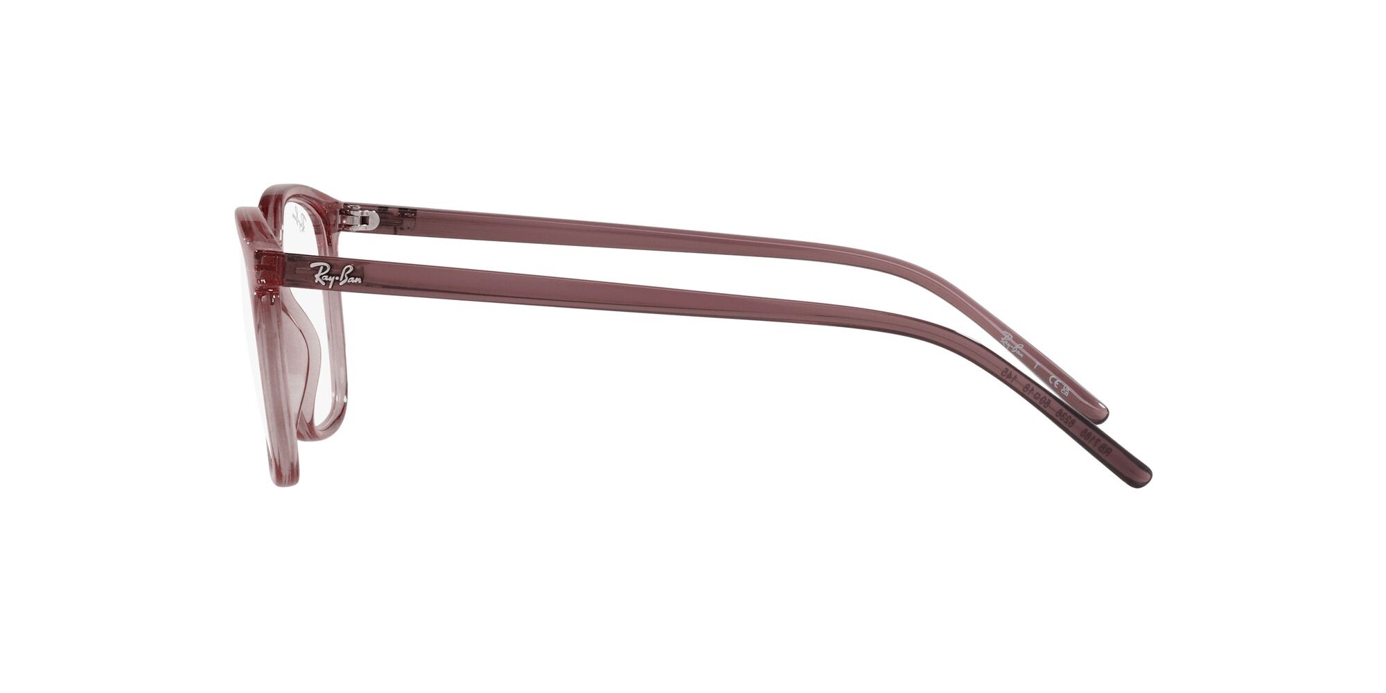 Brillen Ray-Ban RX 7185 (8236) - RB 7185 8236 farbe marrone trasparente form quadratisch gläser lente demo