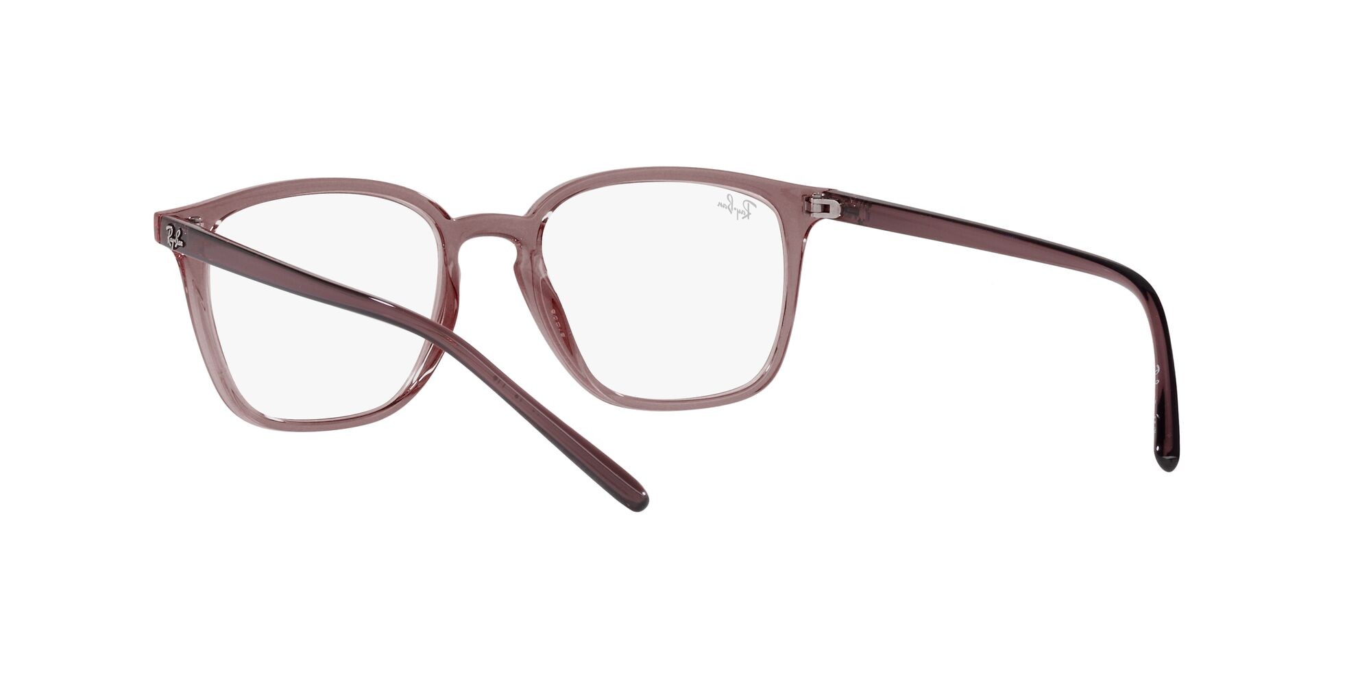 Brillen Ray-Ban RX 7185 (8236) - RB 7185 8236 farbe marrone trasparente form quadratisch gläser lente demo