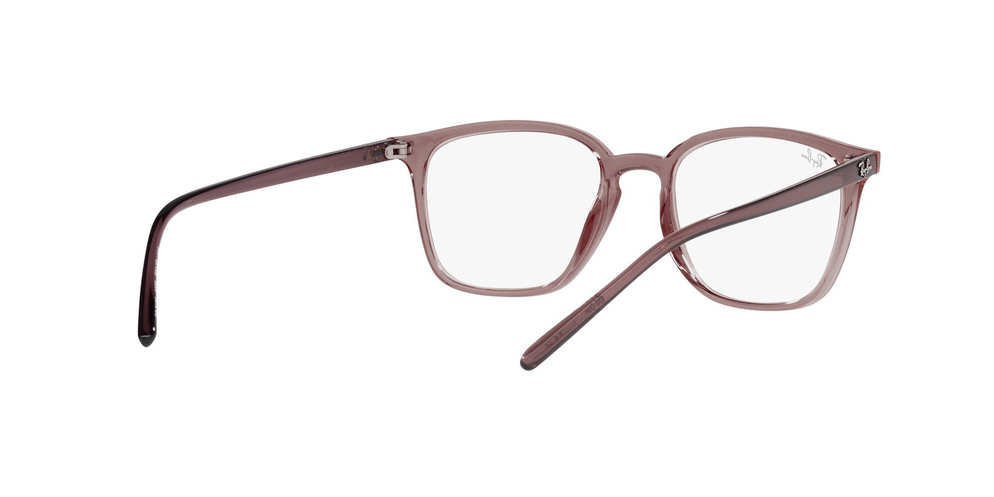 Brillen Ray-Ban RX 7185 (8236) - RB 7185 8236 farbe marrone trasparente form quadratisch gläser lente demo