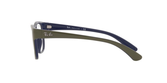 Brillen Ray-Ban RX 7191 (8144) - RB 7191 8144 farbe matte green on blue form quadratisch gläser demo lens