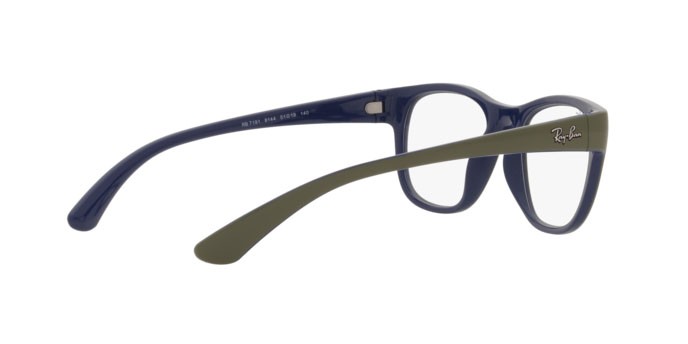 Brillen Ray-Ban RX 7191 (8144) - RB 7191 8144 farbe matte green on blue form quadratisch gläser demo lens