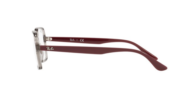 Brillen Ray-Ban RX 7198 (8083) - RB 7198 8083 farbe transparent gray form rechteckig gläser demo lens