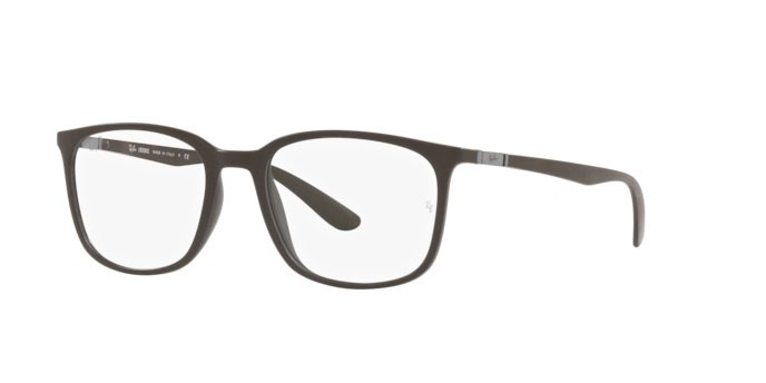 Occhiali da vista Ray-Ban RX 7199 (8063) - RB 7199 8063 colore sand brown forma quadrato lenti demo lens