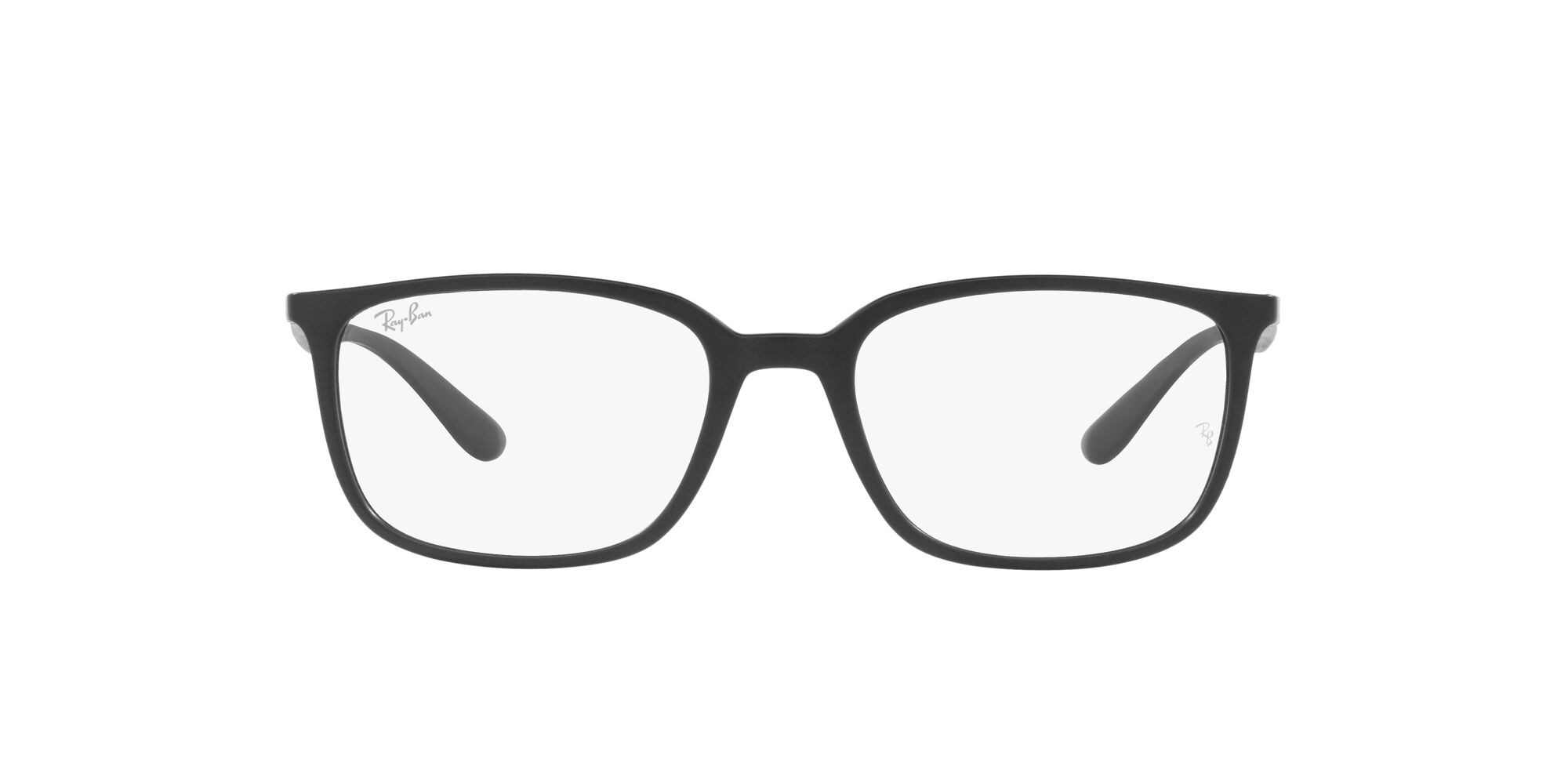 Occhiali da vista Ray-Ban RX 7208 (5204) - RB 7208 5204 colore nero opaco forma quadrato lenti lente demo