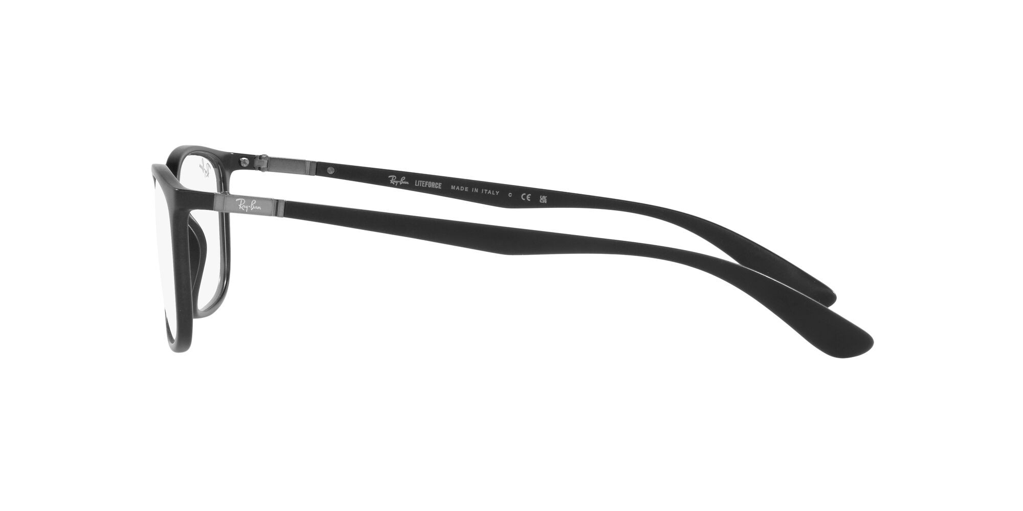 Occhiali da vista Ray-Ban RX 7208 (5204) - RB 7208 5204 colore nero opaco forma quadrato lenti lente demo