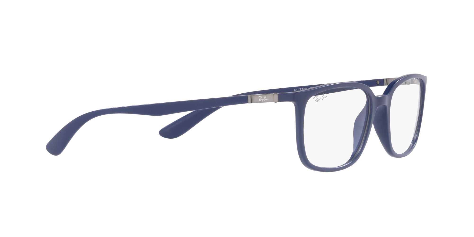 Occhiali da vista Ray-Ban RX 7208 (5207) - RB 7208 5207 colore blu opaco forma quadrato lenti lente demo