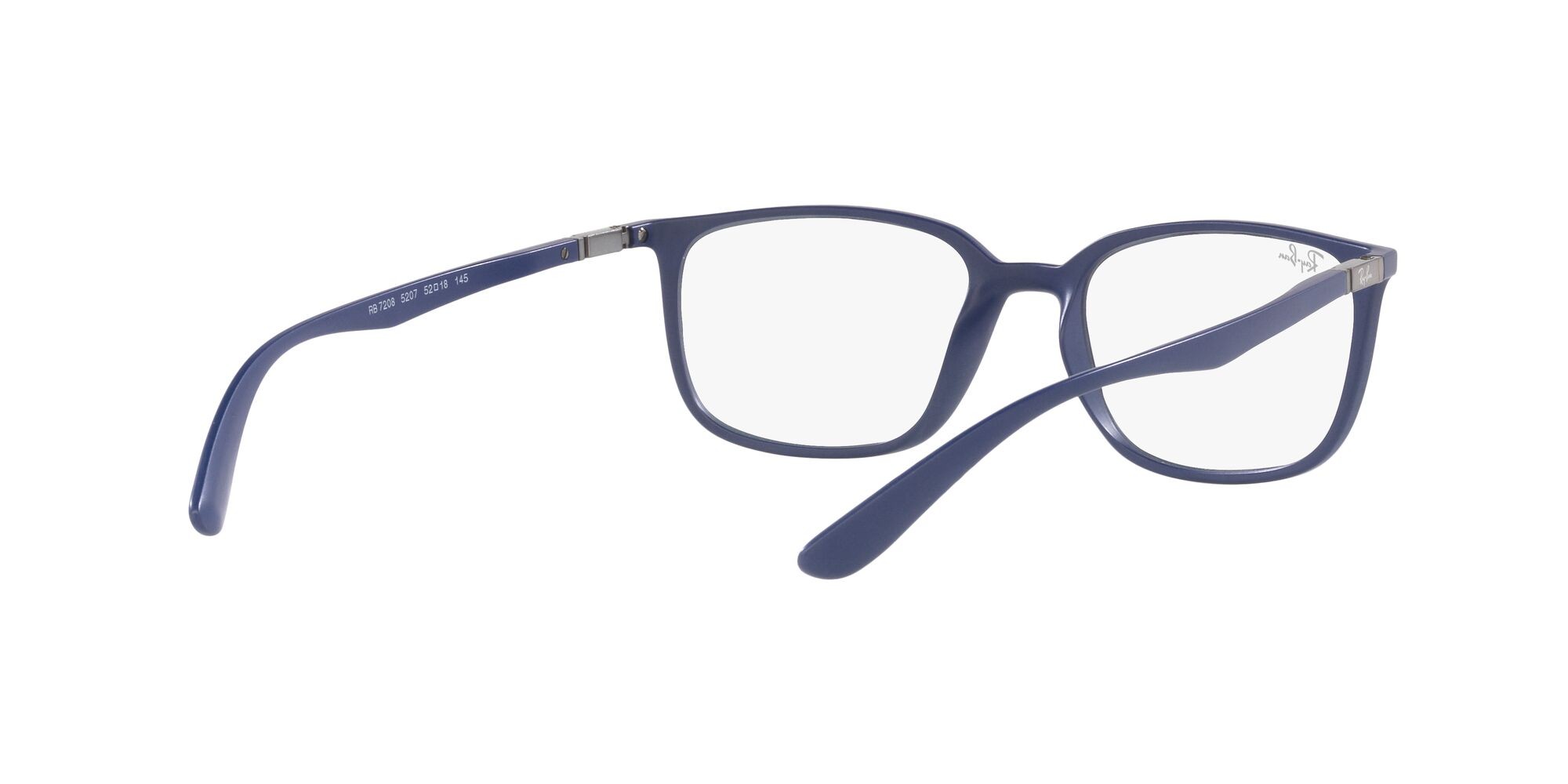 Occhiali da vista Ray-Ban RX 7208 (5207) - RB 7208 5207 colore blu opaco forma quadrato lenti lente demo