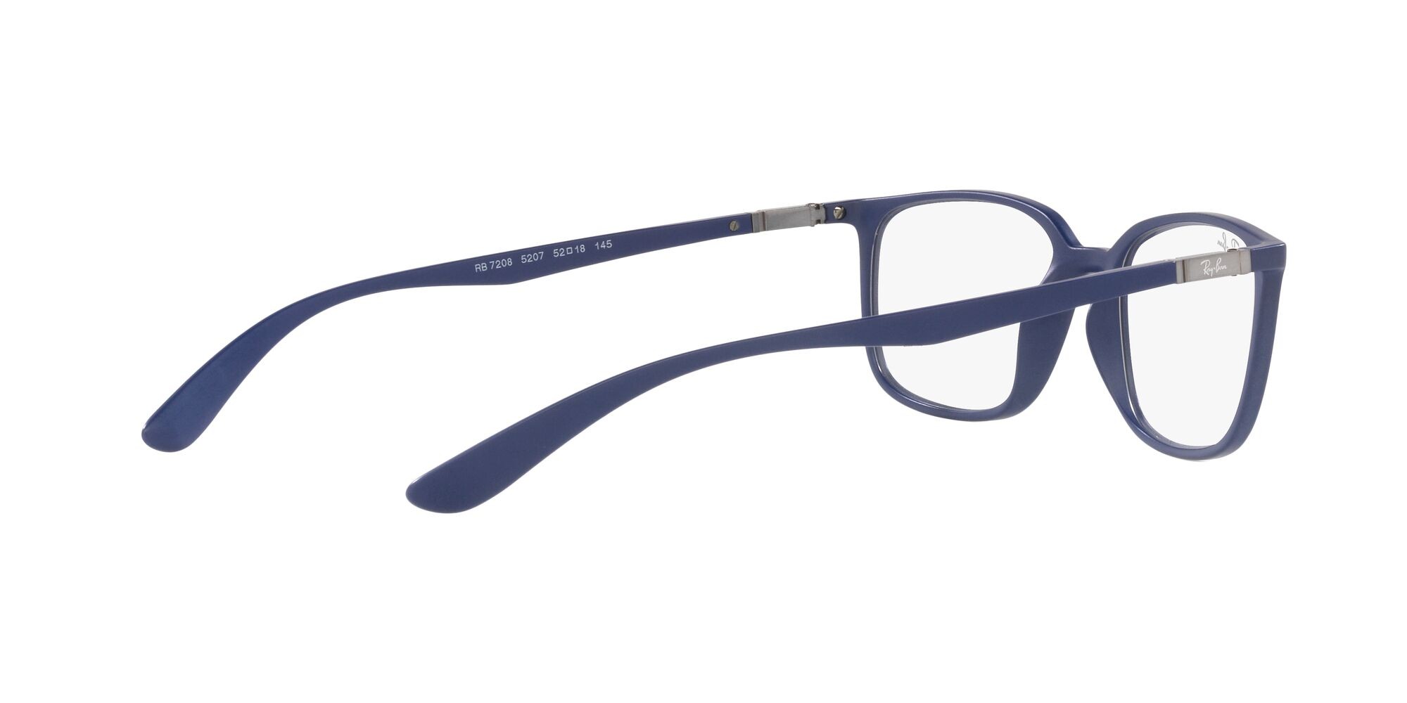 Occhiali da vista Ray-Ban RX 7208 (5207) - RB 7208 5207 colore blu opaco forma quadrato lenti lente demo