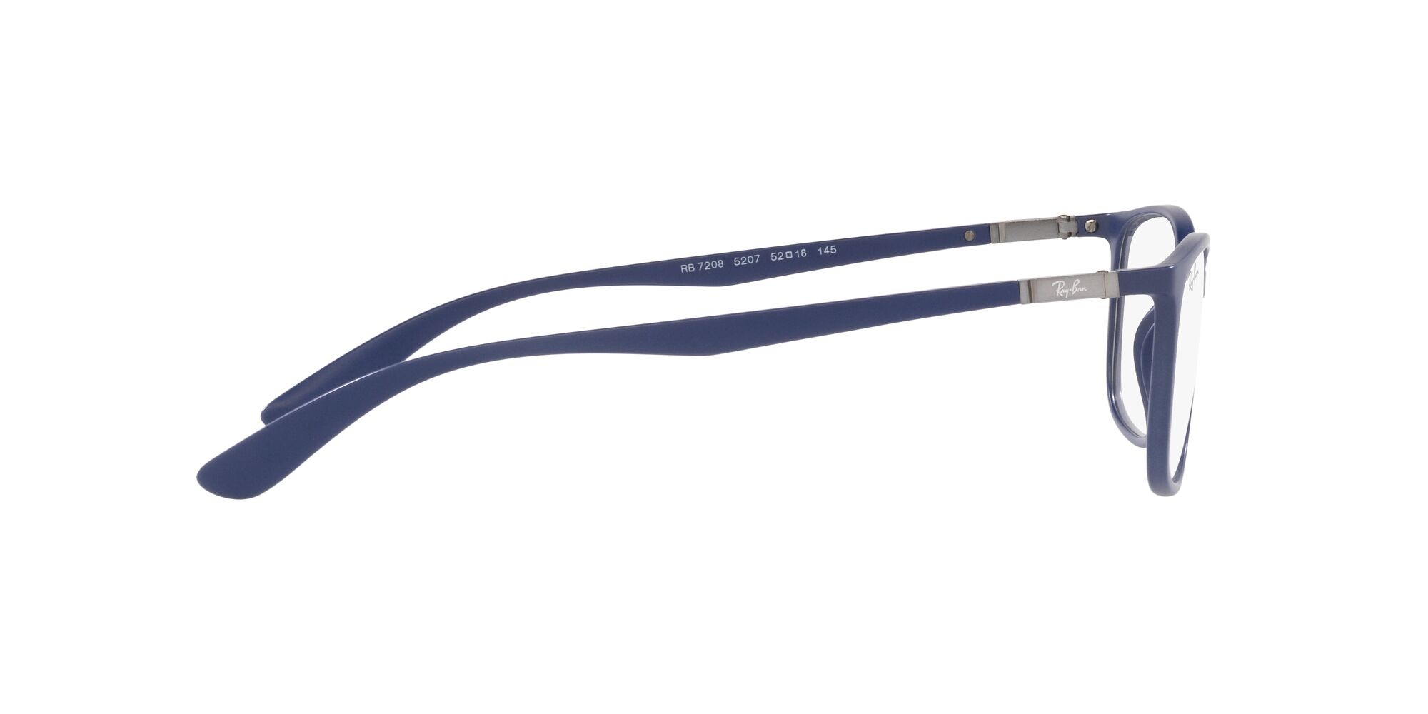 Occhiali da vista Ray-Ban RX 7208 (5207) - RB 7208 5207 colore blu opaco forma quadrato lenti lente demo