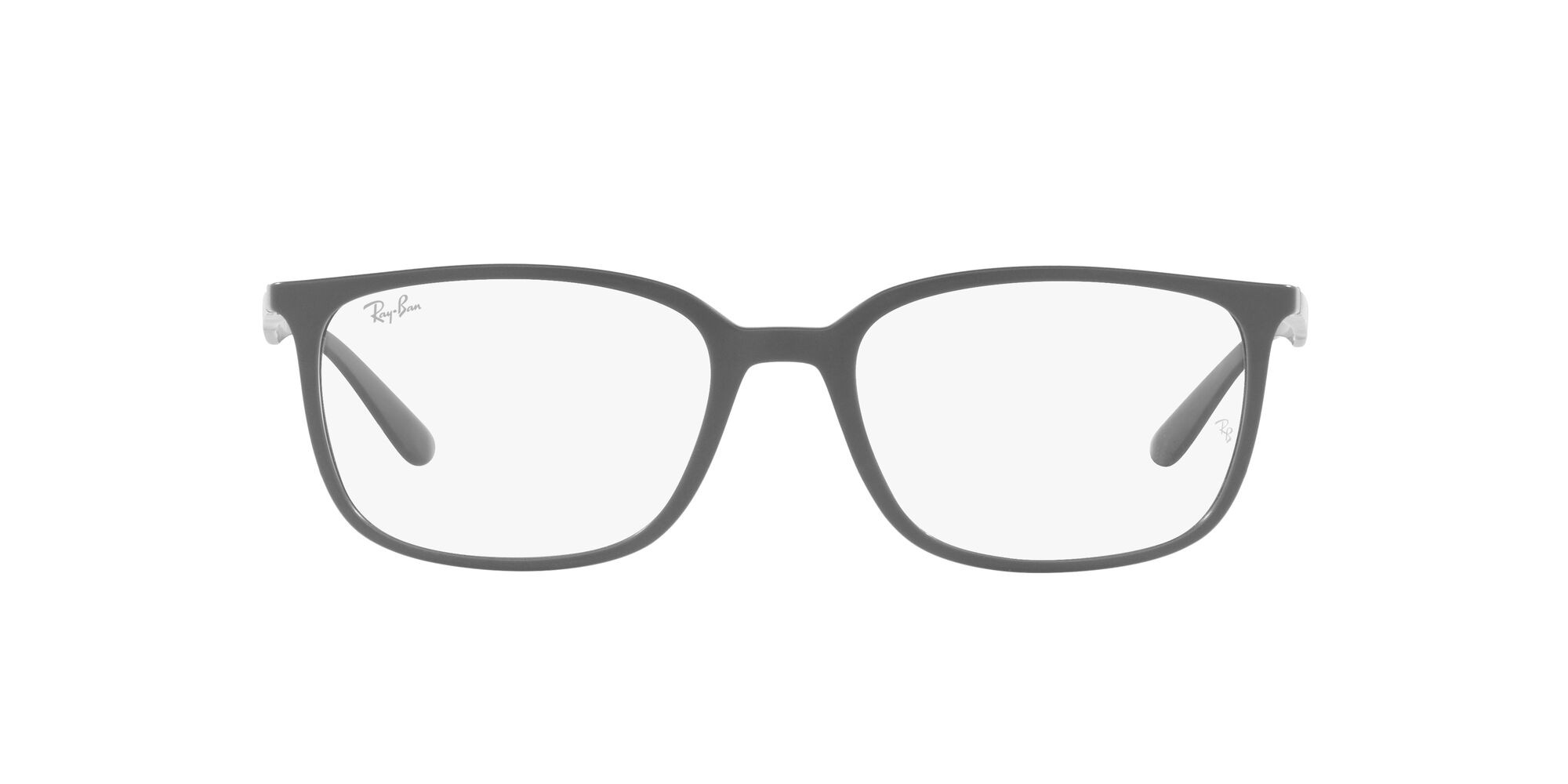 Occhiali da vista Ray-Ban RX 7208 (5521) - RB 7208 5521 colore grigio opaco forma quadrato lenti lente demo