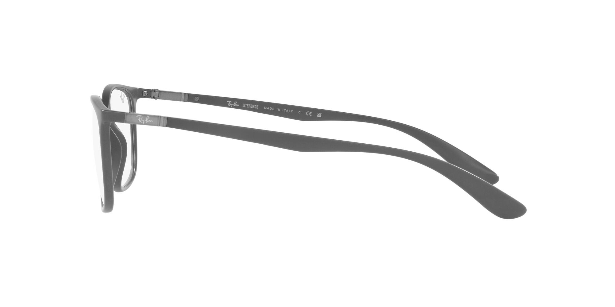 Occhiali da vista Ray-Ban RX 7208 (5521) - RB 7208 5521 colore grigio opaco forma quadrato lenti lente demo