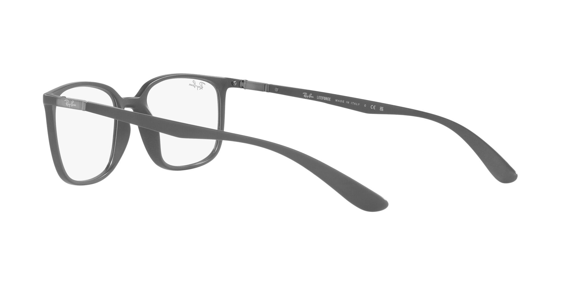 Occhiali da vista Ray-Ban RX 7208 (5521) - RB 7208 5521 colore grigio opaco forma quadrato lenti lente demo