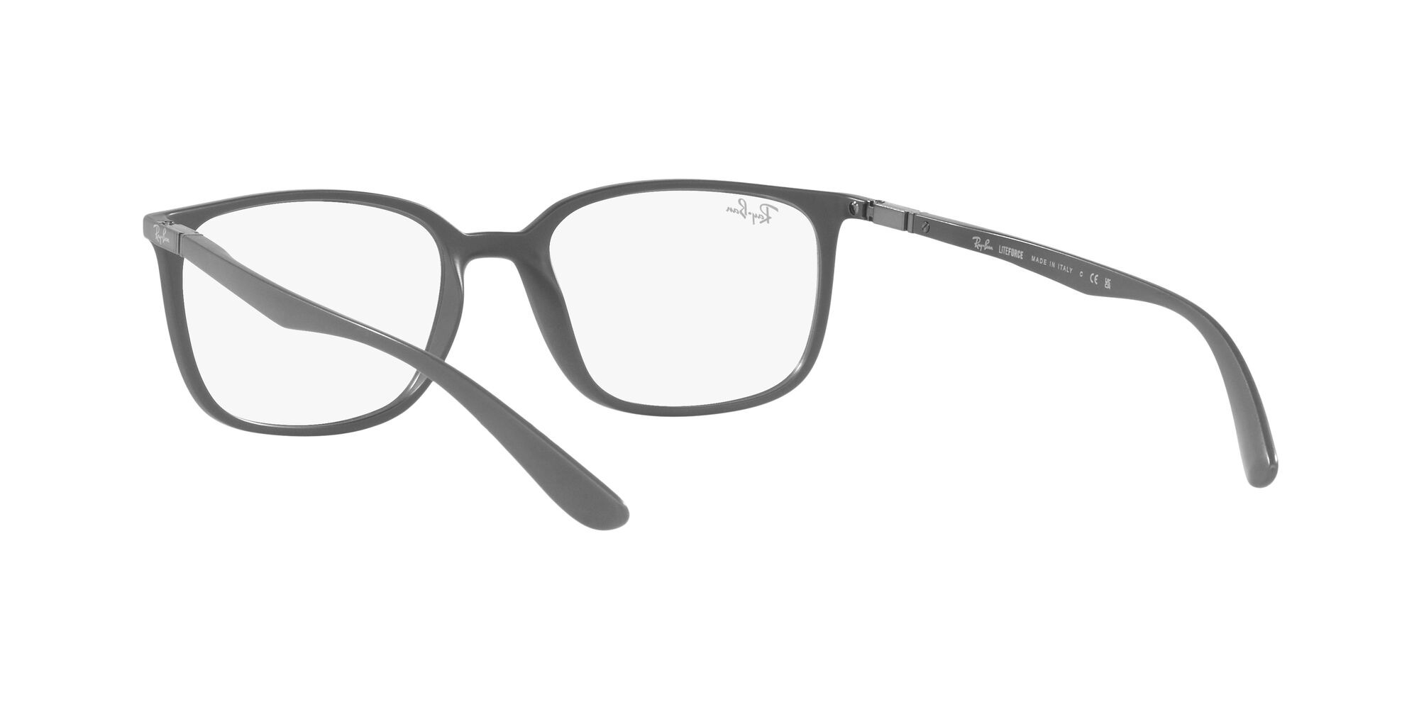 Occhiali da vista Ray-Ban RX 7208 (5521) - RB 7208 5521 colore grigio opaco forma quadrato lenti lente demo