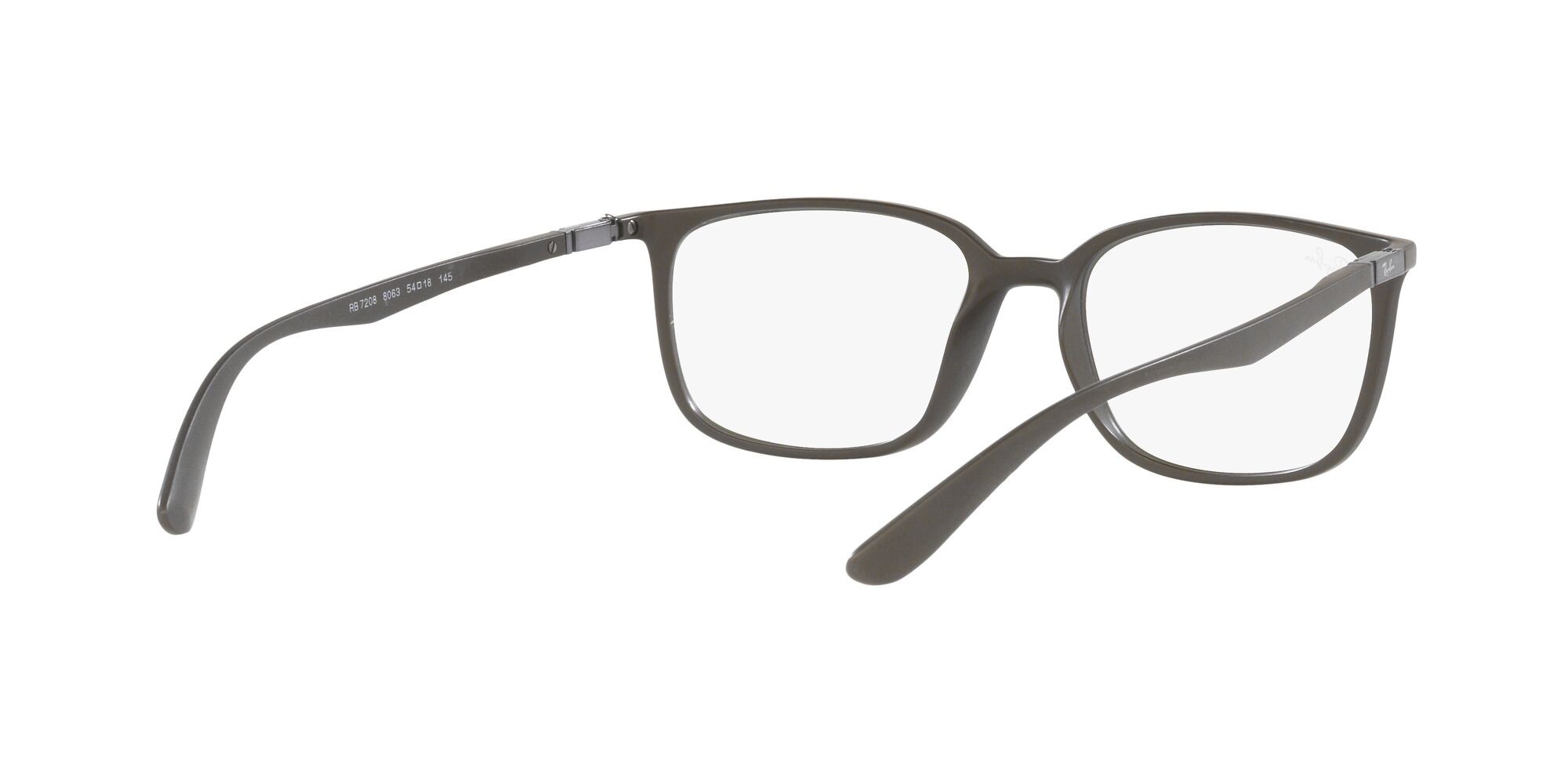 Occhiali da vista Ray-Ban RX 7208 (8063) - RB 7208 8063 colore marrone opaco forma quadrato lenti lente demo