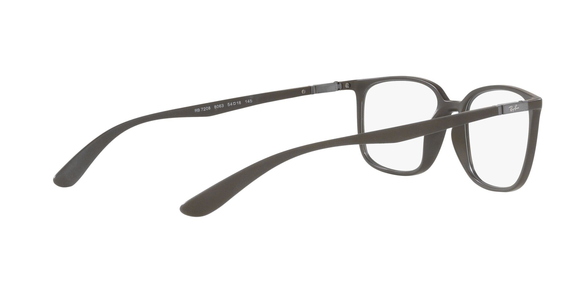 Occhiali da vista Ray-Ban RX 7208 (8063) - RB 7208 8063 colore marrone opaco forma quadrato lenti lente demo