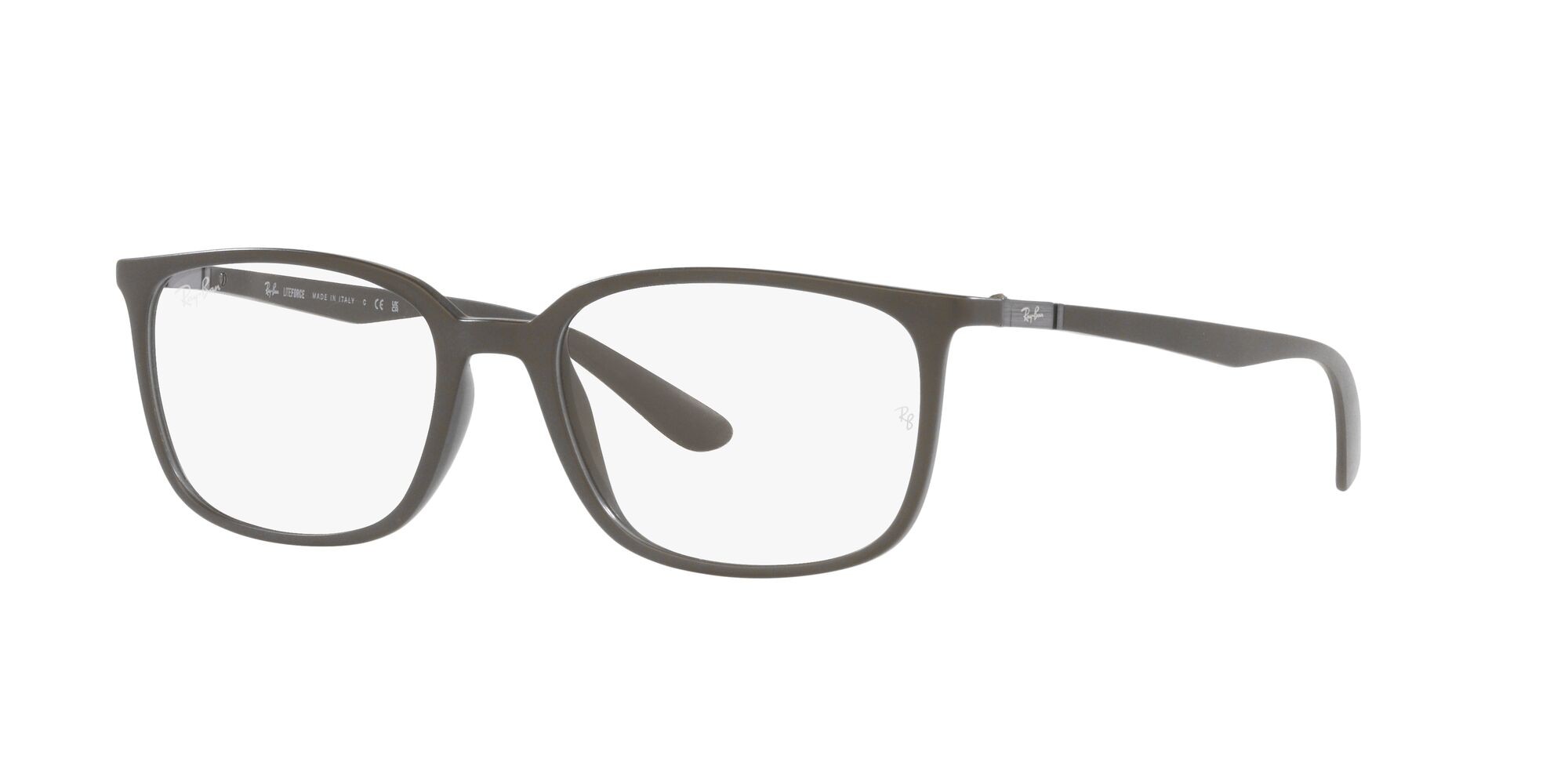 Occhiali da vista Ray-Ban RX 7208 (8063) - RB 7208 8063 colore marrone opaco forma quadrato lenti lente demo