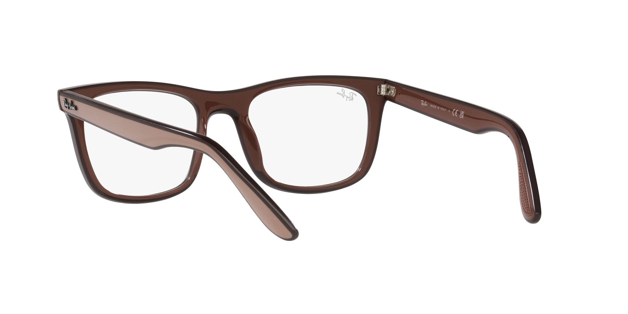 Brillen Ray-Ban RX 7209 (8211) - RB 7209 8211 farbe beige dark brown brown form quadratisch gläser lente demo