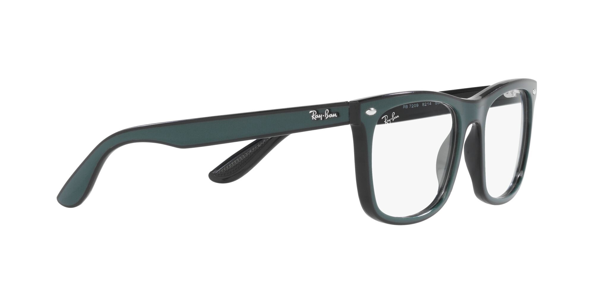 Occhiali da vista Ray-Ban RX 7209 (8214) - RB 7209 8214 colore green black black forma quadrato lenti lente demo
