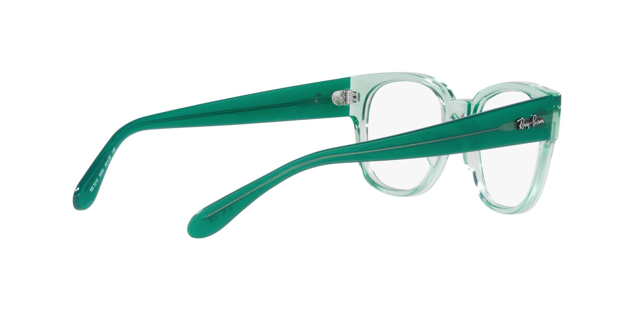 Brillen Ray-Ban RX 7210 (8202) - RB 7210 8202 farbe verde trasparente form quadratisch gläser lente demo