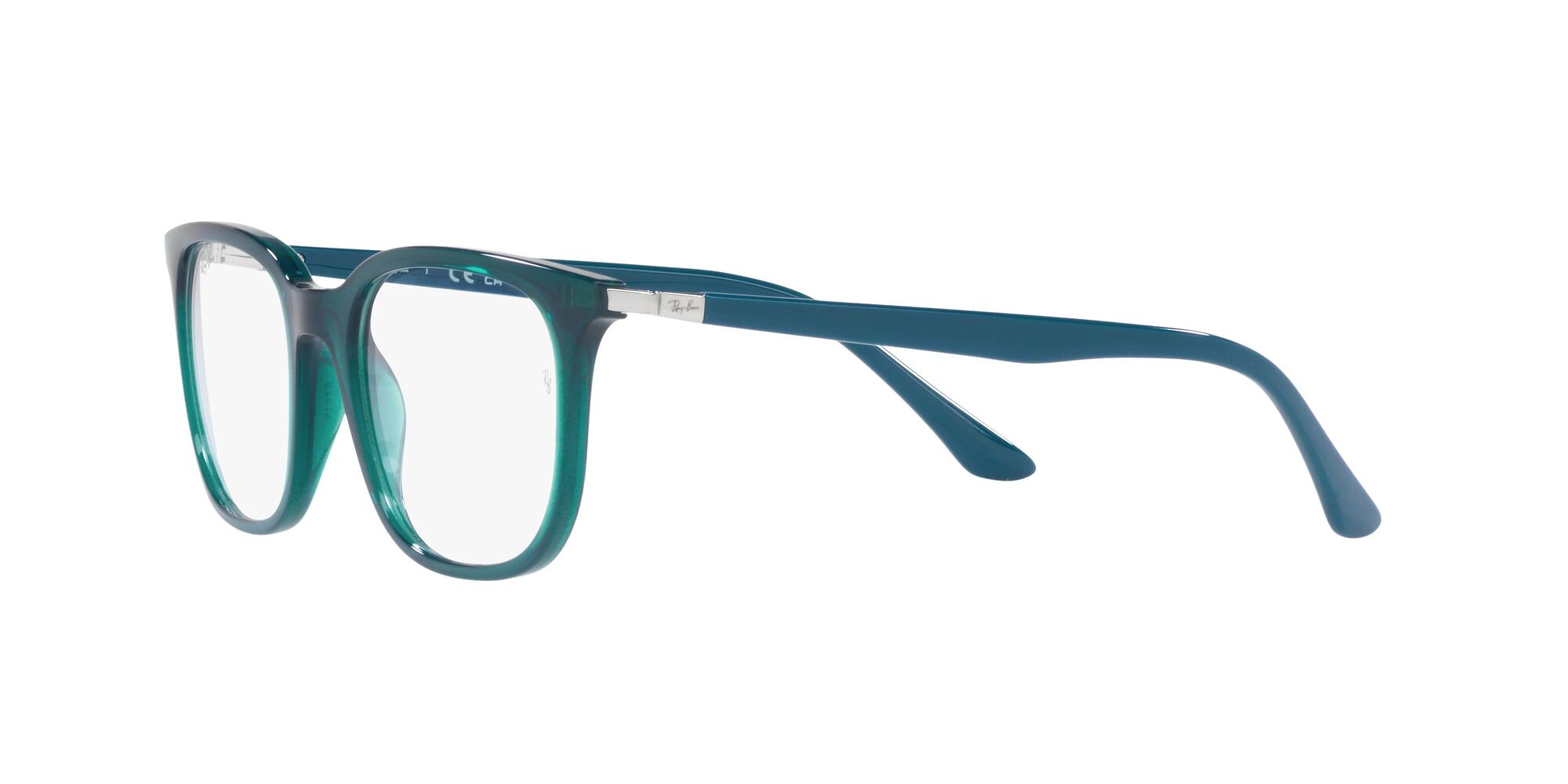 Eyeglasses Ray-Ban RX 7211 (8206) - RB 7211 8206 color turchese trasparente shape square lenses lente demo