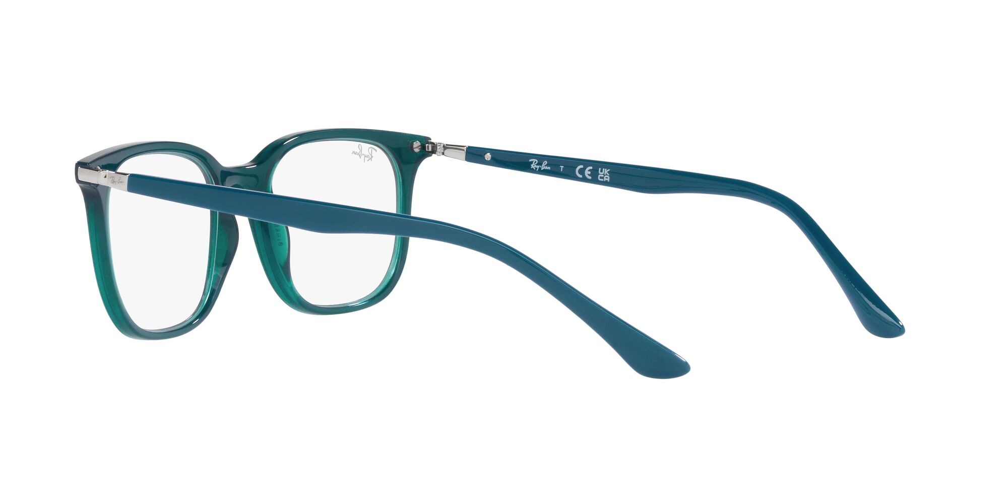 Eyeglasses Ray-Ban RX 7211 (8206) - RB 7211 8206 color turchese trasparente shape square lenses lente demo