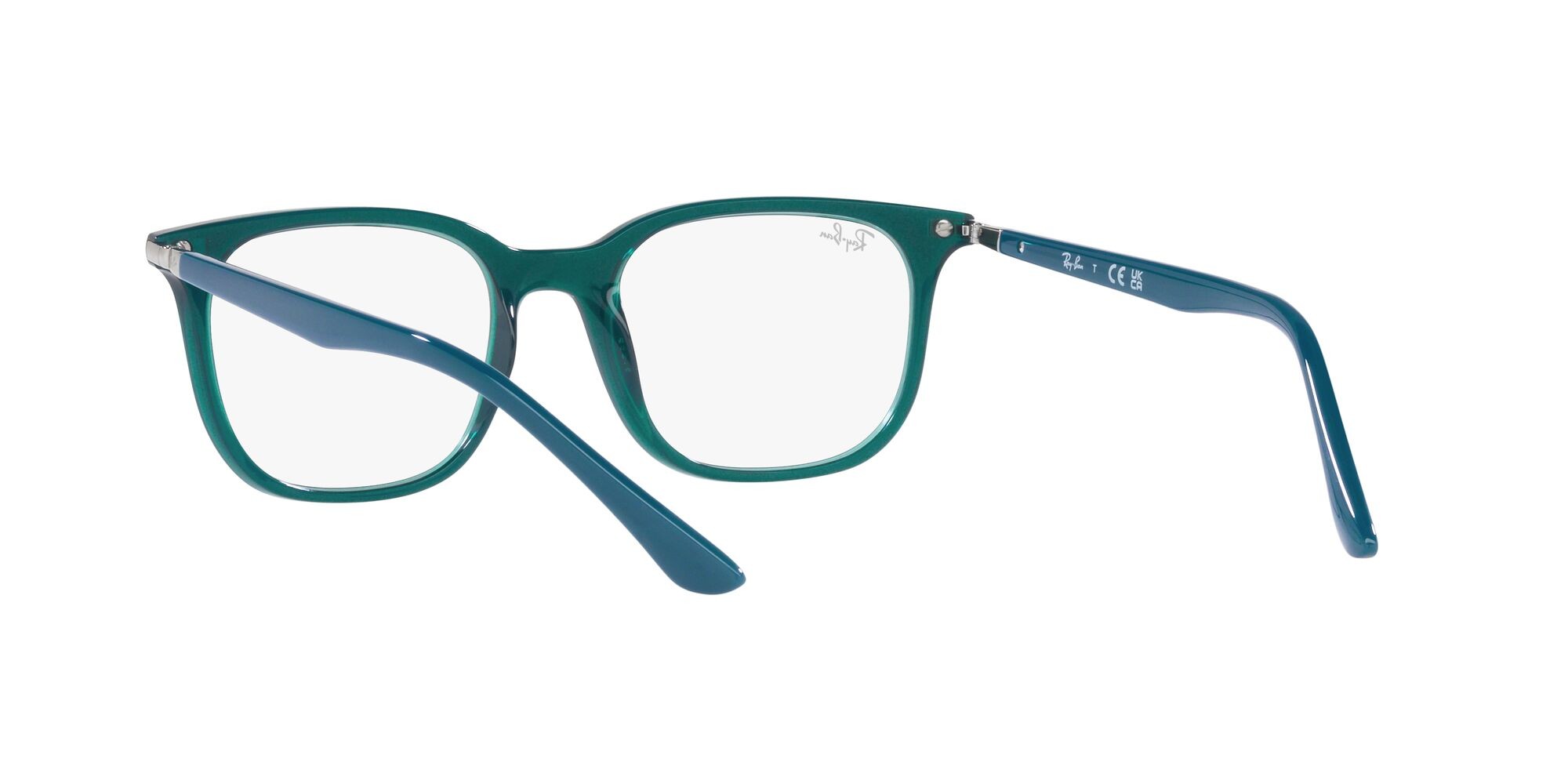 Eyeglasses Ray-Ban RX 7211 (8206) - RB 7211 8206 color turchese trasparente shape square lenses lente demo