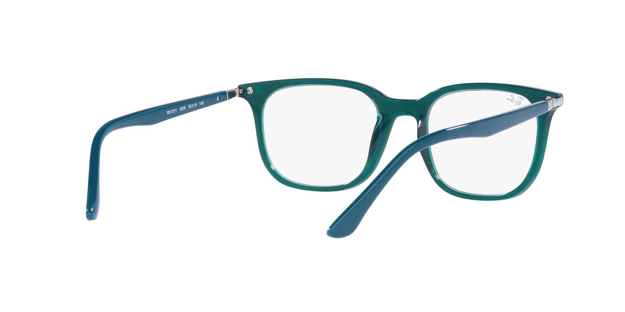 Eyeglasses Ray-Ban RX 7211 (8206) - RB 7211 8206 color turchese trasparente shape square lenses lente demo