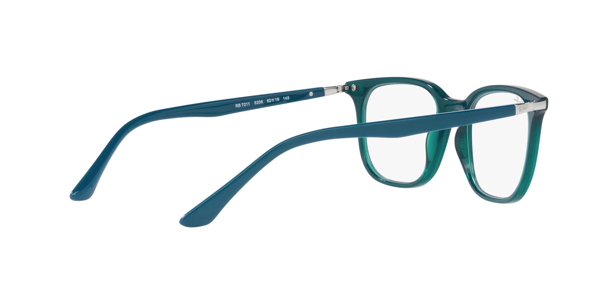 Eyeglasses Ray-Ban RX 7211 (8206) - RB 7211 8206 color turchese trasparente shape square lenses lente demo