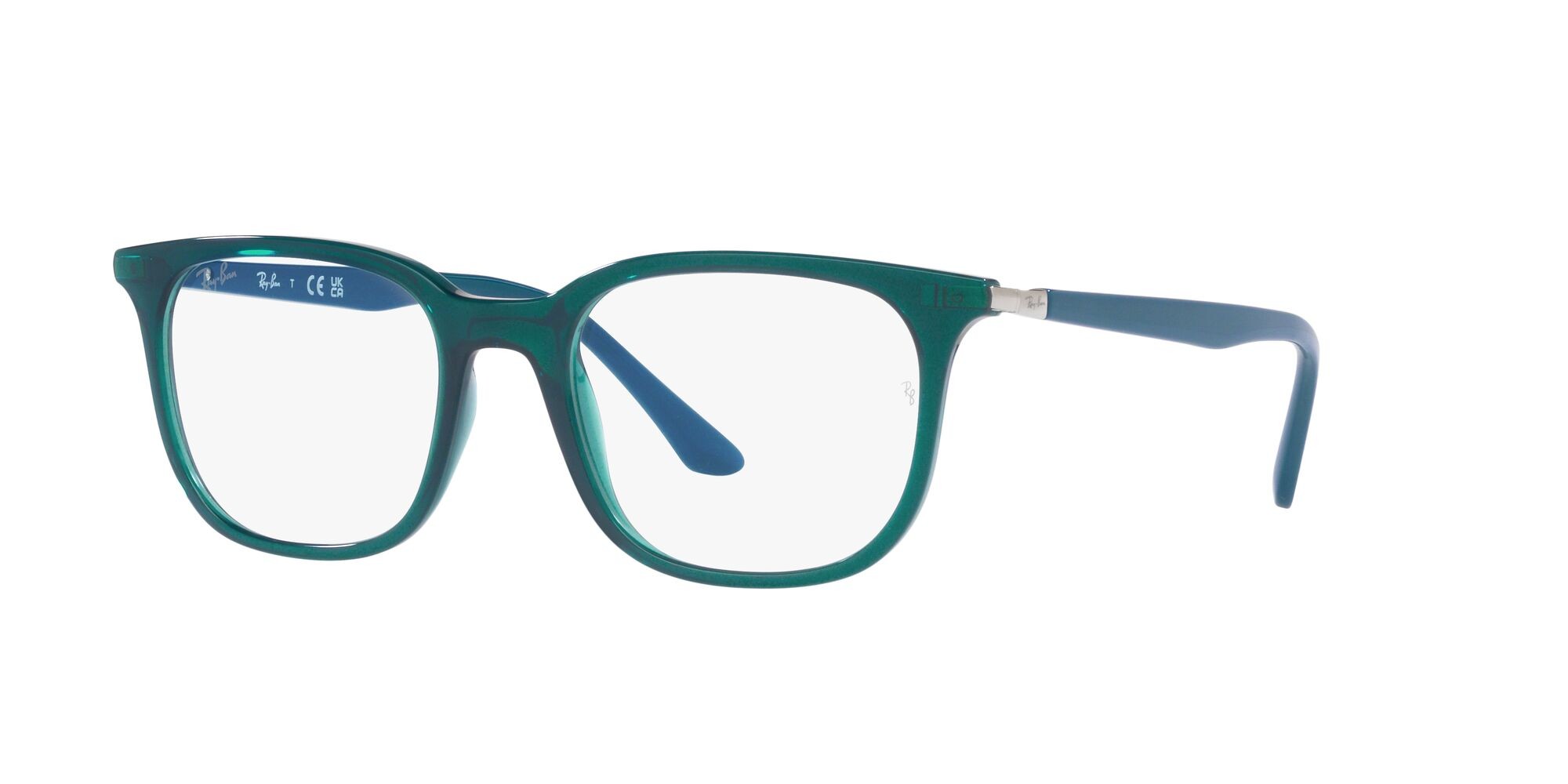Eyeglasses Ray-Ban RX 7211 (8206) - RB 7211 8206 color turchese trasparente shape square lenses lente demo