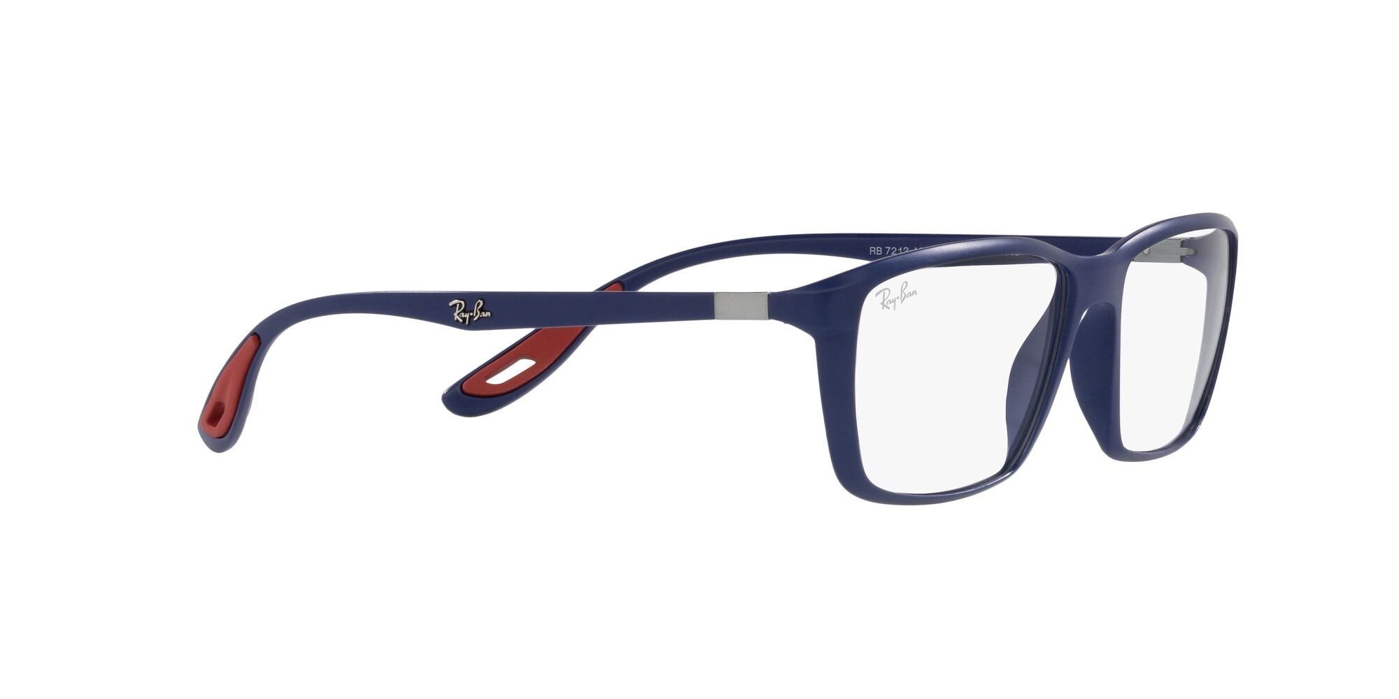 Occhiali da vista Ray-Ban Scuderia Ferrari RX 7213M (F604) - RB 7213M F604 colore blu opaco forma quadrato lenti lente demo