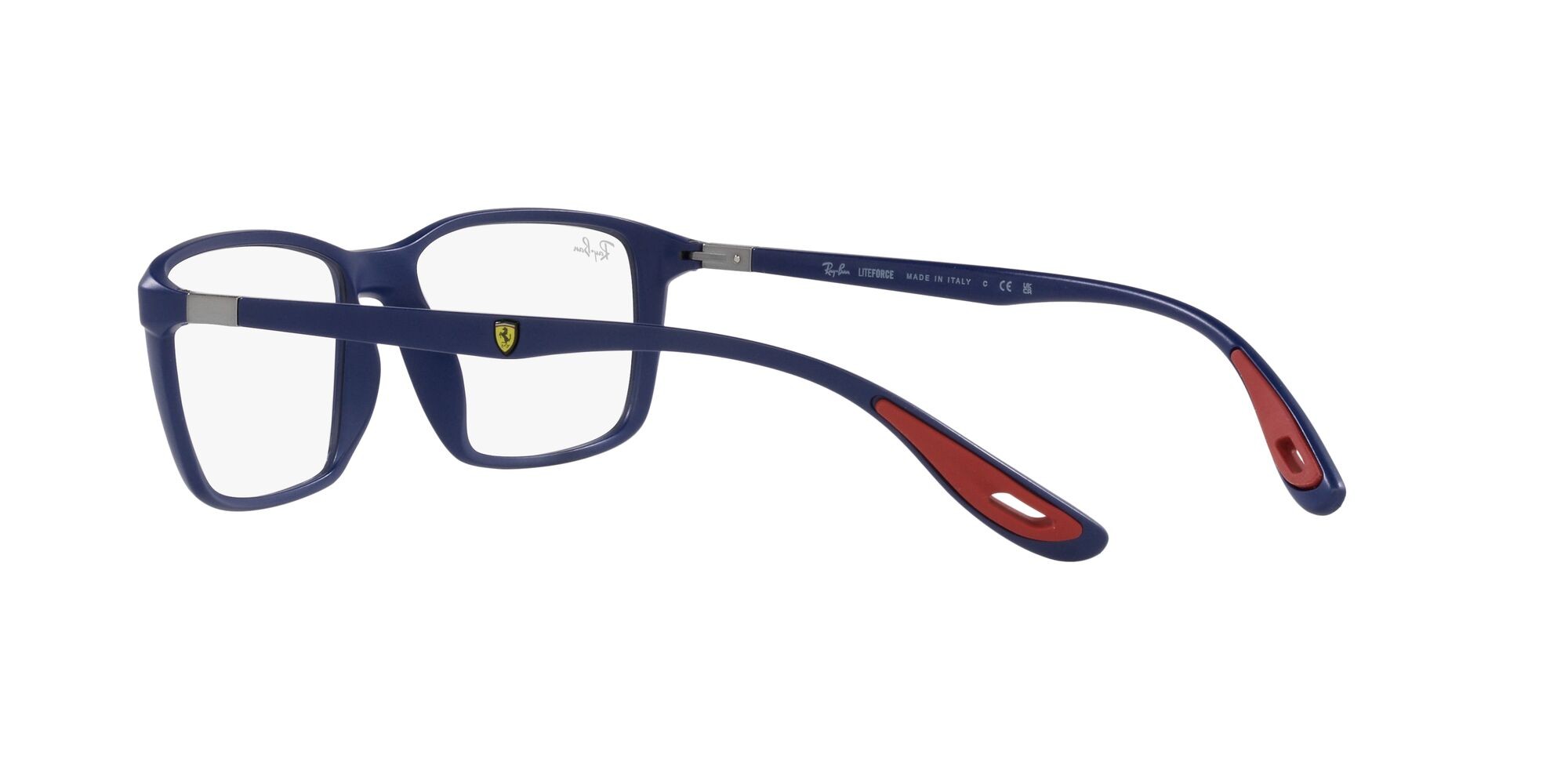 Occhiali da vista Ray-Ban Scuderia Ferrari RX 7213M (F604) - RB 7213M F604 colore blu opaco forma quadrato lenti lente demo