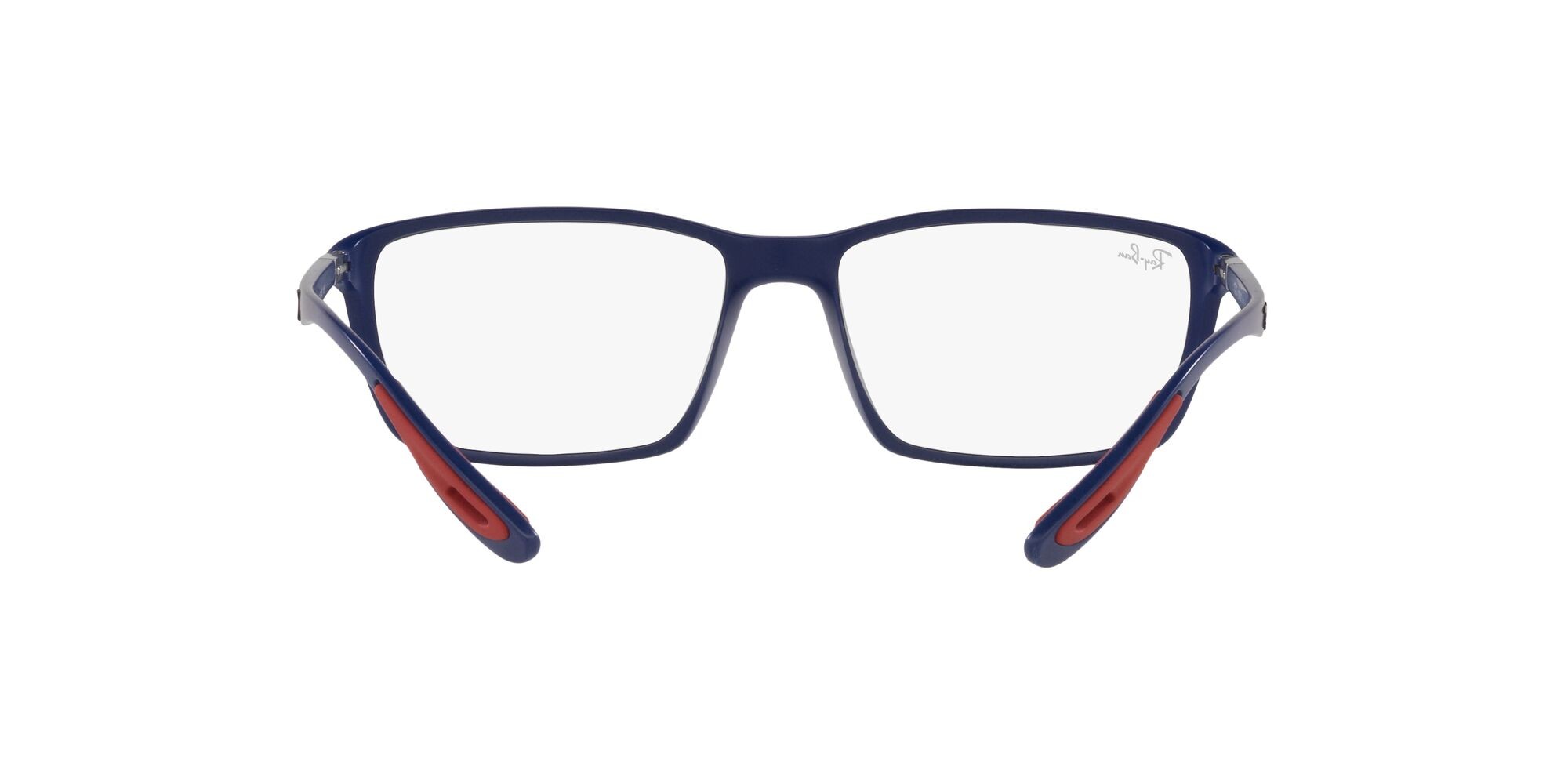 Occhiali da vista Ray-Ban Scuderia Ferrari RX 7213M (F604) - RB 7213M F604 colore blu opaco forma quadrato lenti lente demo