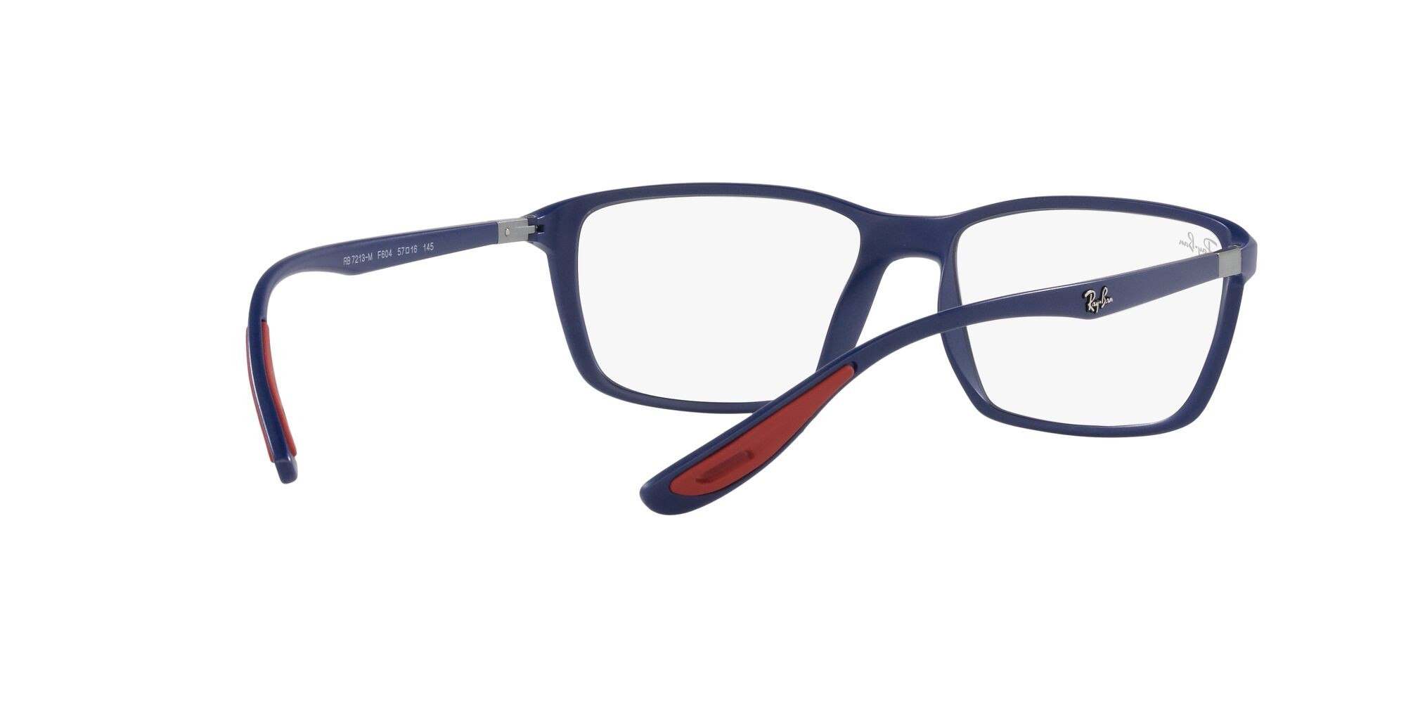 Occhiali da vista Ray-Ban Scuderia Ferrari RX 7213M (F604) - RB 7213M F604 colore blu opaco forma quadrato lenti lente demo