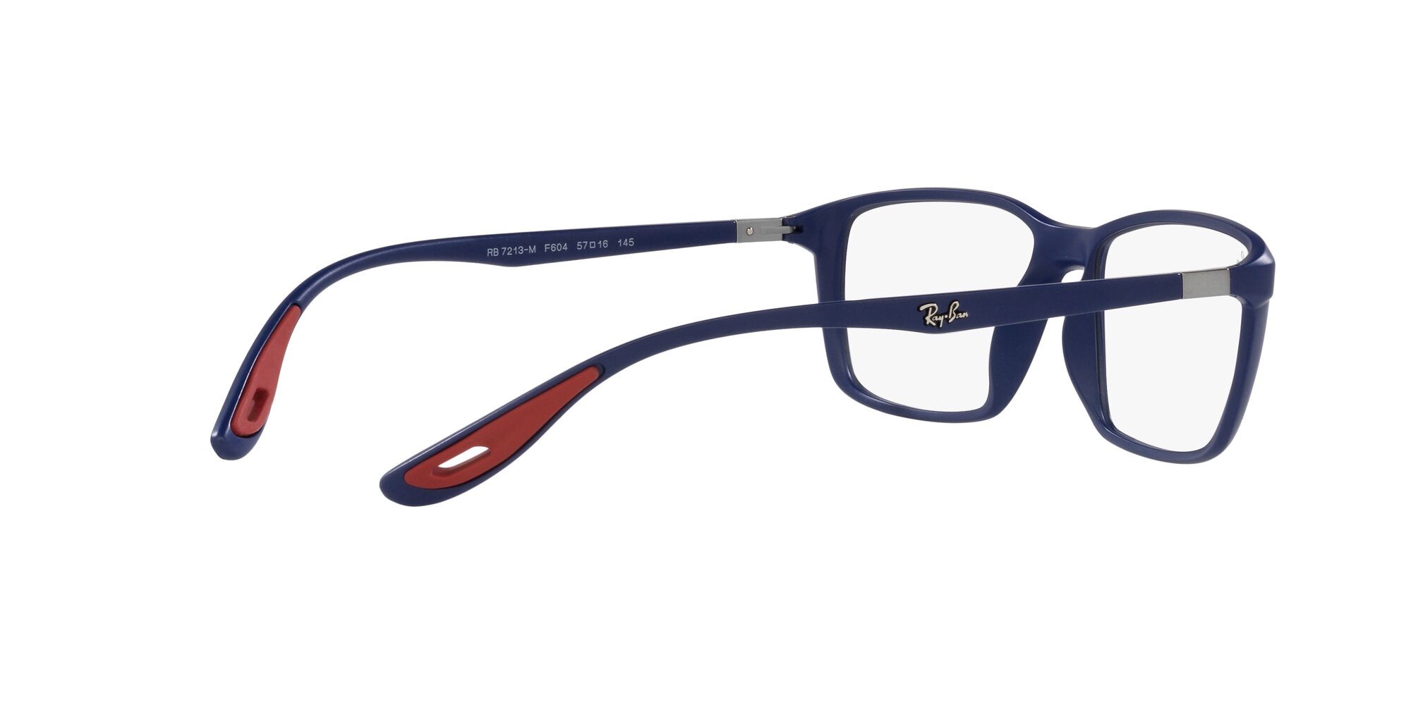 Occhiali da vista Ray-Ban Scuderia Ferrari RX 7213M (F604) - RB 7213M F604 colore blu opaco forma quadrato lenti lente demo