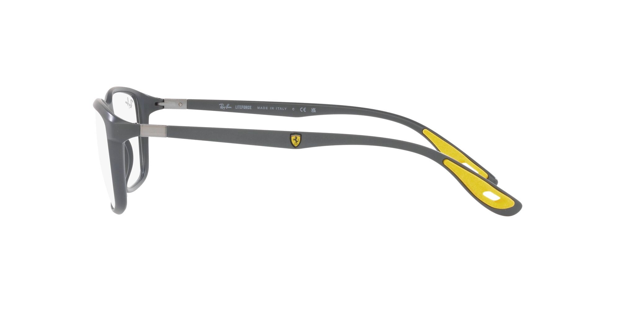 Brillen Ray-Ban Scuderia Ferrari RX 7213M (F608) - RB 7213M F608 farbe grigio opaco form quadratisch gläser lente demo