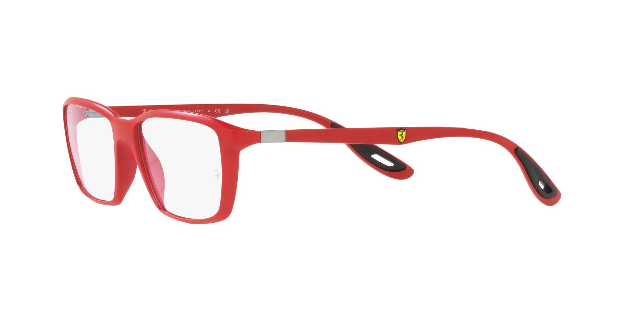 Brillen Ray-Ban Scuderia Ferrari RX 7213M (F628) - RB 7213M F628 farbe rosso opaco form quadratisch gläser lente demo