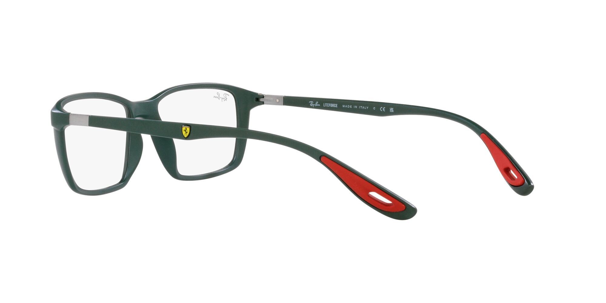 Brillen Ray-Ban Scuderia Ferrari RX 7213M (F677) - RB 7213M F677 farbe verde opaco form quadratisch gläser lente demo