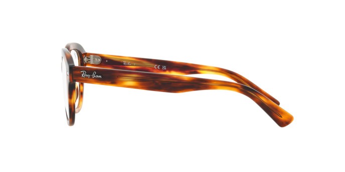 Brillen Ray-Ban Erik RX 7215 (2144) - RB 7215 2144 farbe striato havana form quadratisch gläser trasparente