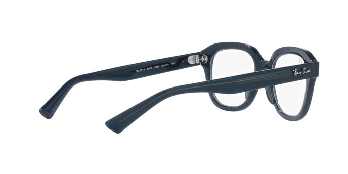 Occhiali da vista Ray-Ban Erik RX 7215 (8256) - RB 7215 8256 colore blu scuro opalino forma quadrato lenti trasparente
