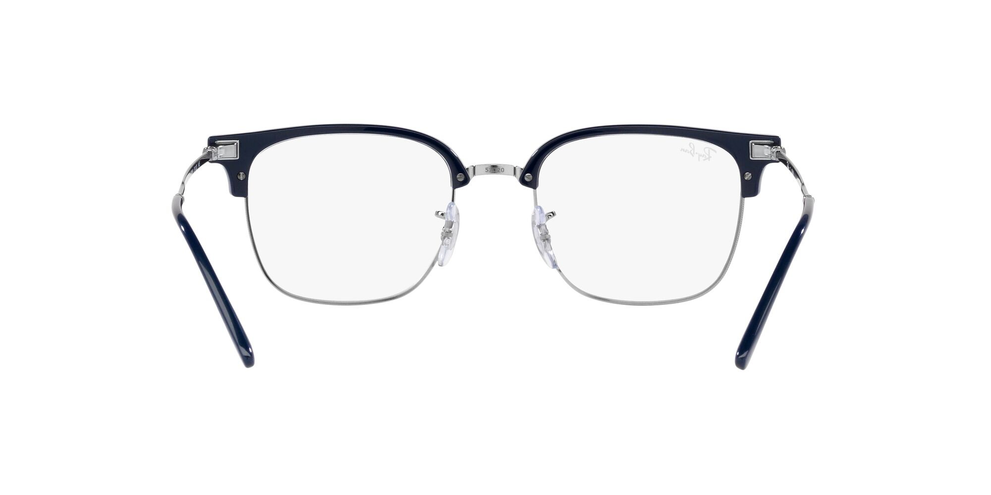 Eyeglasses Ray-Ban New Clubmaster RX 7216 (8210) - RB 7216 8210 color blu su gunmetal shape square lenses lente demo