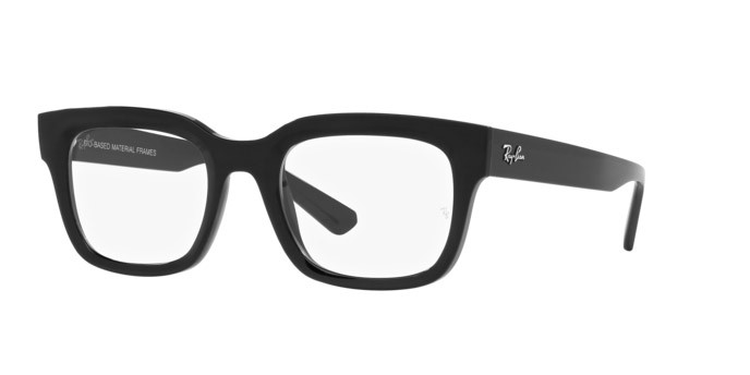 Eyeglasses Ray-Ban Chad RX 7217 (8260) - RB 7217 8260 color nero shape rectangle lenses trasparente