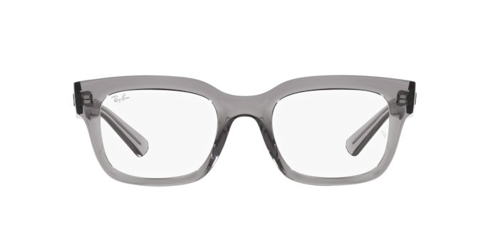 Eyeglasses Ray-Ban Chad RX 7217 (8263) - RB 7217 8263 color grigio trasparente shape rectangle lenses trasparente