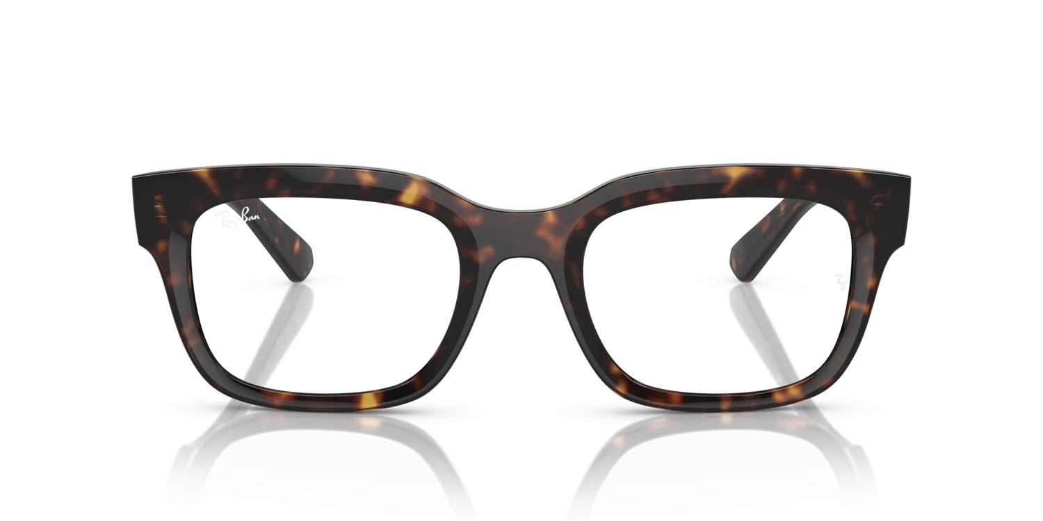 Brillen Ray-Ban Chad RX 7217 (8320) - RB 7217 8320 farbe havana form rechteckig gläser trasparente