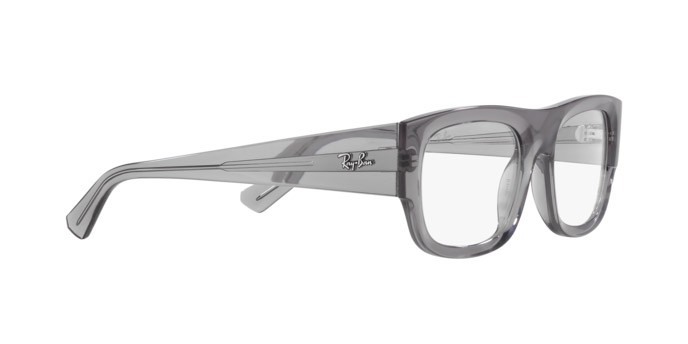 Brillen Ray-Ban Kristin RX 7218 (8263) - RB 7218 8263 farbe grigio trasparente form rechteckig gläser trasparente