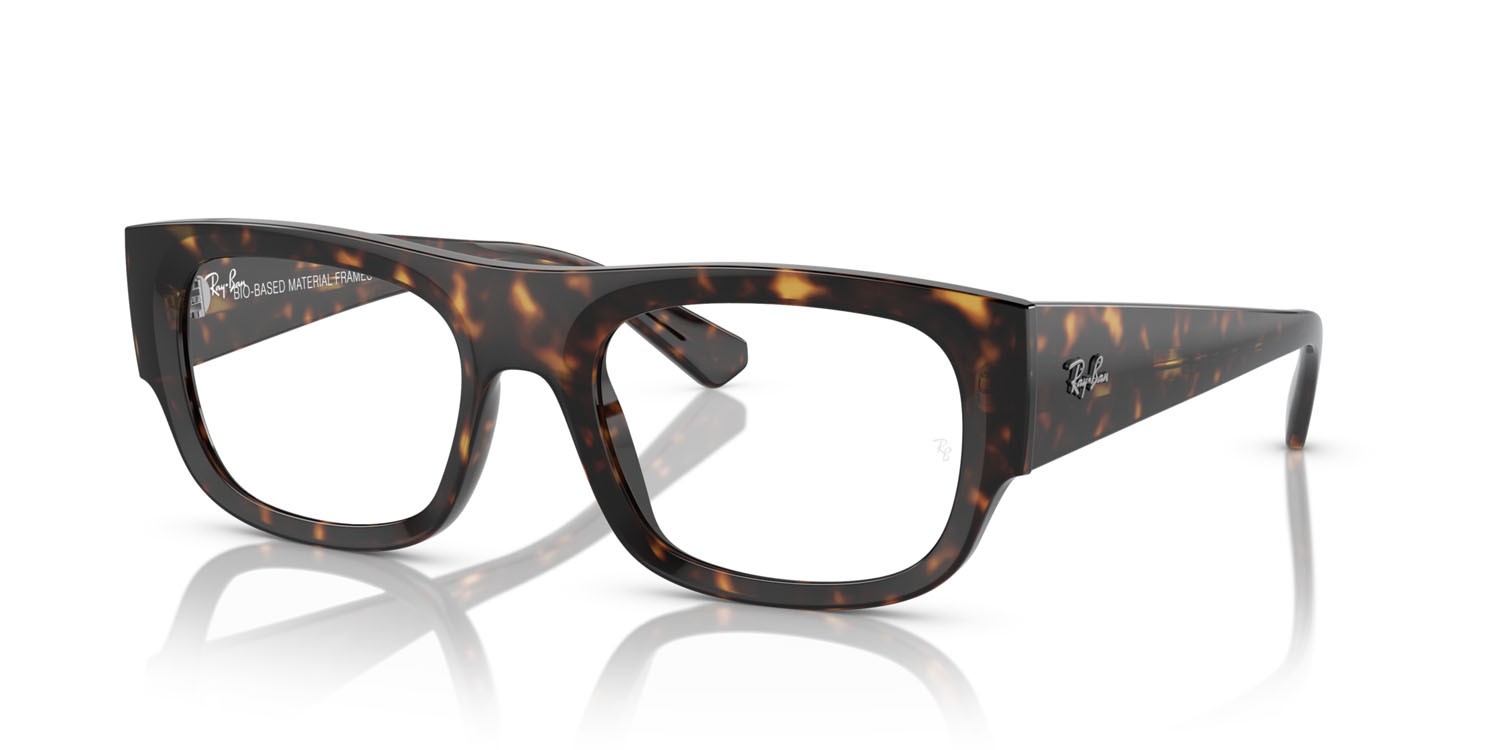 Brillen Ray-Ban Kristin RX 7218 (8320) - RB 7218 8320 farbe havana form rechteckig gläser trasparente