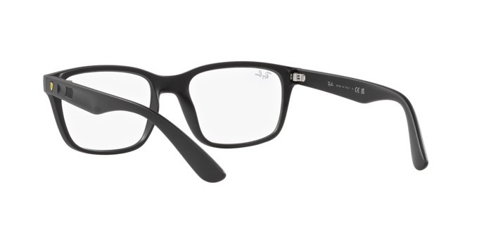 Brillen Ray-Ban Scuderia Ferrari RX 7221M (F684) - RB 7221M F684 farbe nero form quadratisch gläser trasparente
